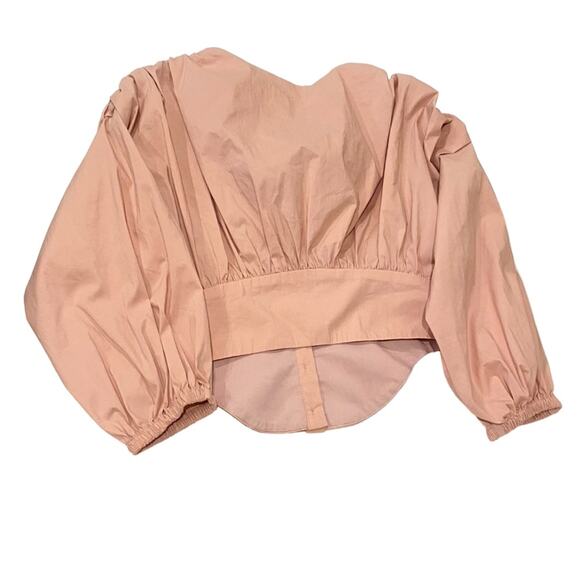 Revolve Song of Style Eunice Ruched Cinched Waist Corset Top in Blush XS - Picture 2 of 10